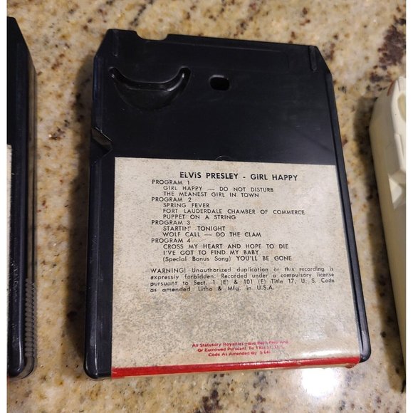 Lot of 3 Elvis Presley - Las Vegas, Girl Happy, Gold Awards8-Track Tapes - Picture 6 of 10